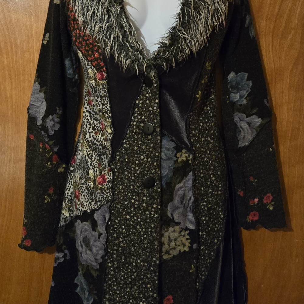 Ann Ferriday Multicolor Patchwork Jacket - Picture 3 of 7